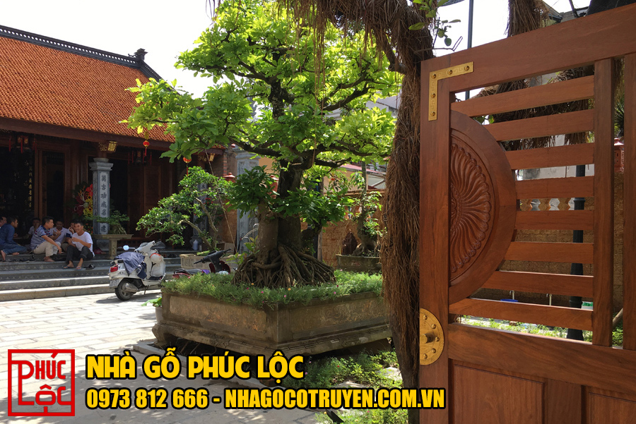Cổng gỗ Lim nhà gỗ cổ truyền