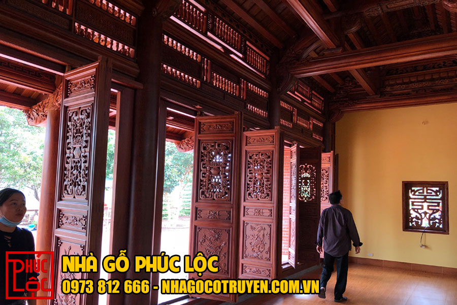 Dự án nhà gỗ cổ truyền 3 gian ở Cẩm Phả Quảng Ninh