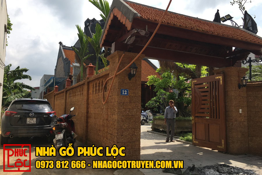 Dự án nhà gỗ Lim 3 gian ở Long Biên Hà Nội