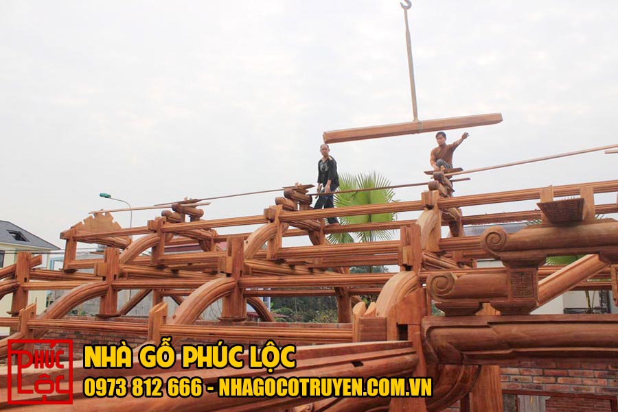 Dự án nhà gỗ Lim 5 gian ở Tuyên Quang