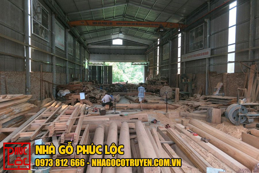Xưởng sản xuất nhà gỗ Phúc Lộc