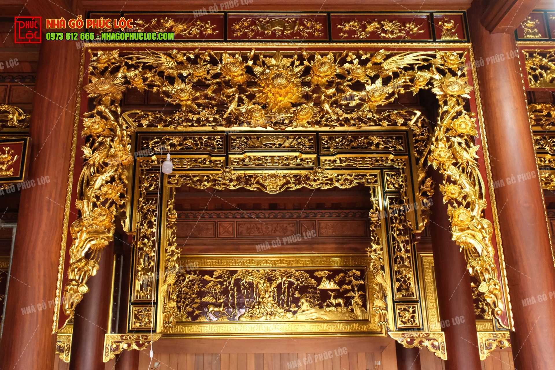 Cửa võng phòng thờ – phần nội thất mang ý nghĩa phong thủy sâu sắc