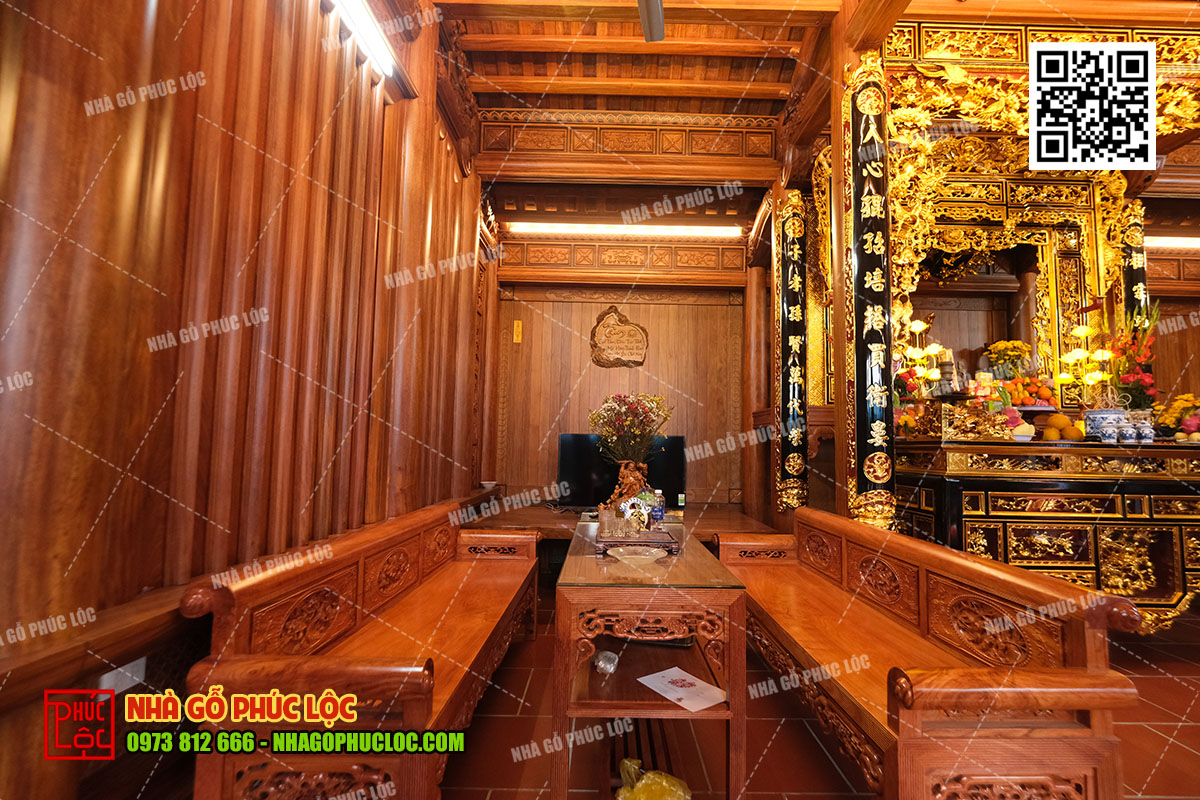 Trang trí gian phụ bằng bộ trường kỷ