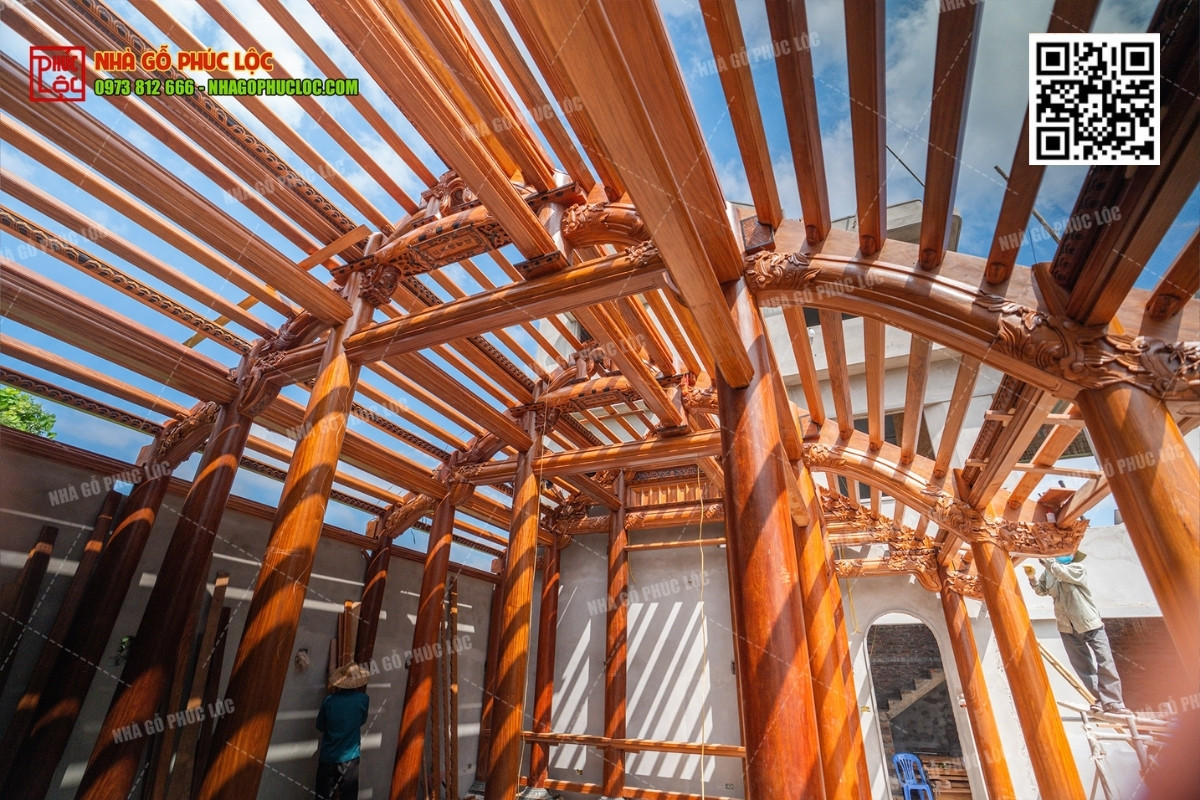 Cấu tạo và chất liệu của hệ vì kèo mái ngói