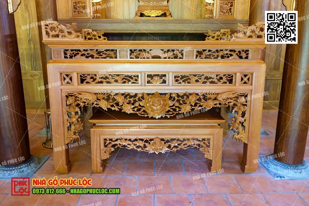 Kích thước bàn thờ cơm chuẩn