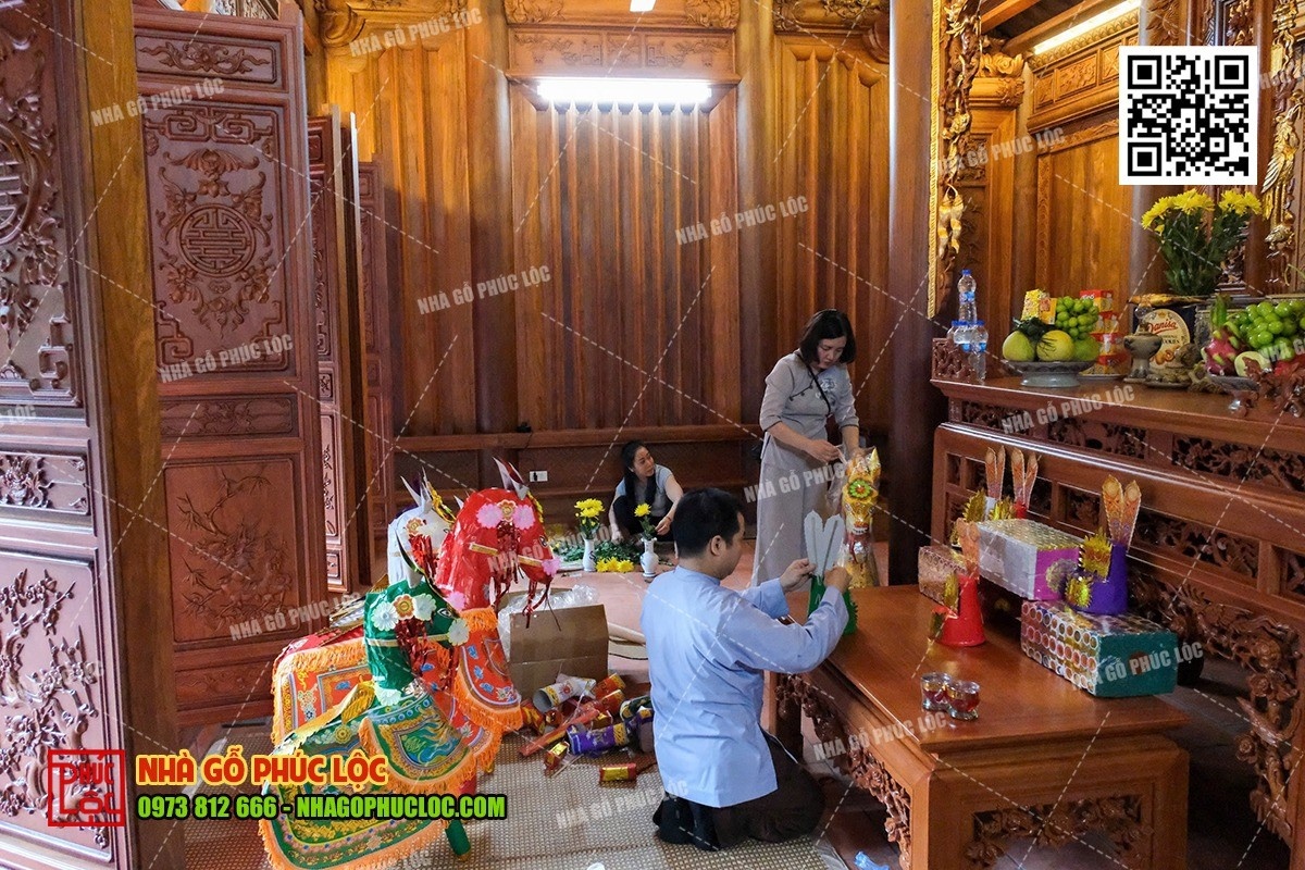 Nhà gỗ chưa hoàn thiện có làm lễ nhập trạch được không?