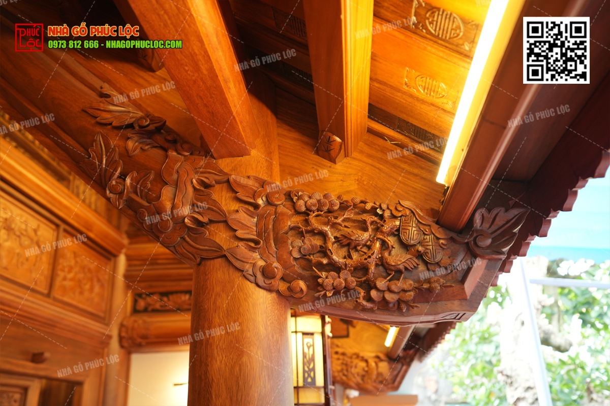 Các hoa văn chạm khắc mang ý nghĩa phong thủy