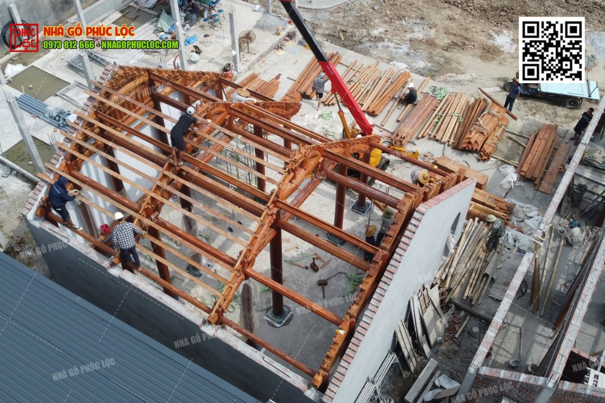 Đơn vị thi công nhà gỗ trọn gói đảm nhận những hạng mục nào?