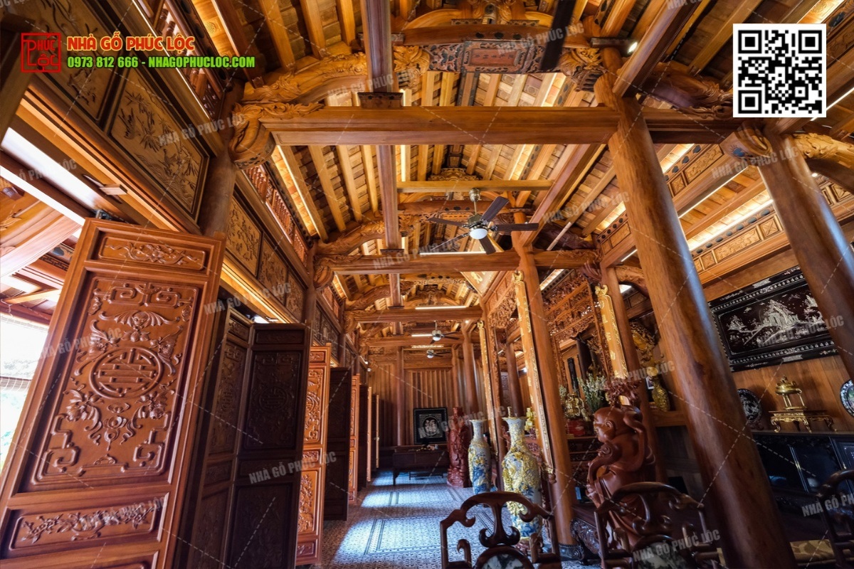 Hệ khung gỗ truyền thống vững chắc