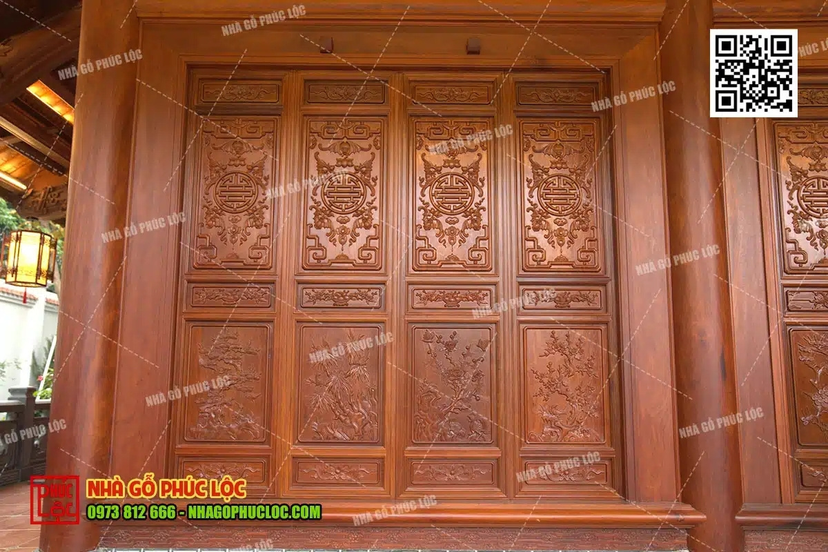 Thiết kế hoa văn, chạm khắc vừa phải